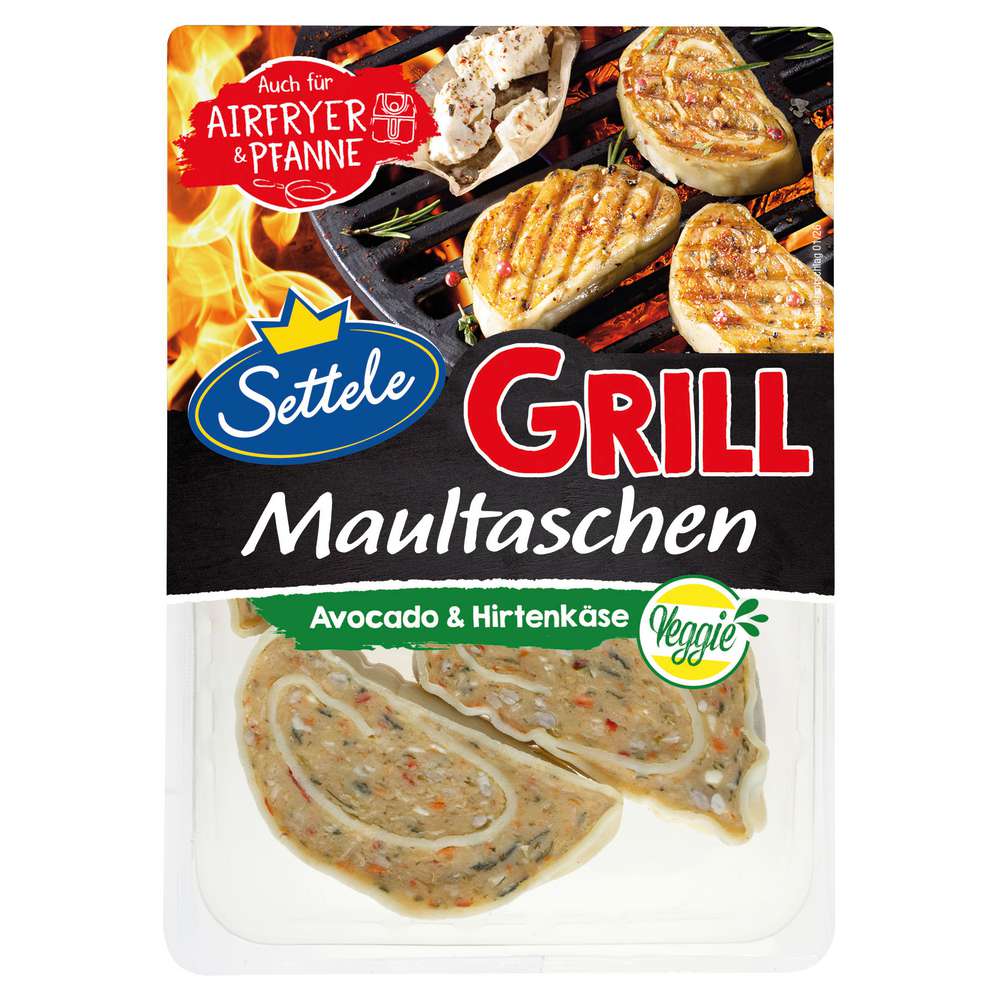 Produktabbildung Settele Grill-Maultaschen, Avocado-Hirtenkäse