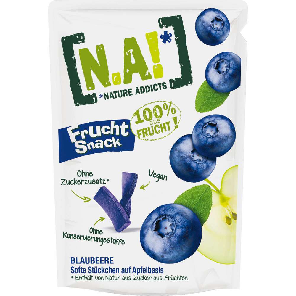 Produktabbildung N.A! Fruchtsnack Blaubeere auf Apfelbasis