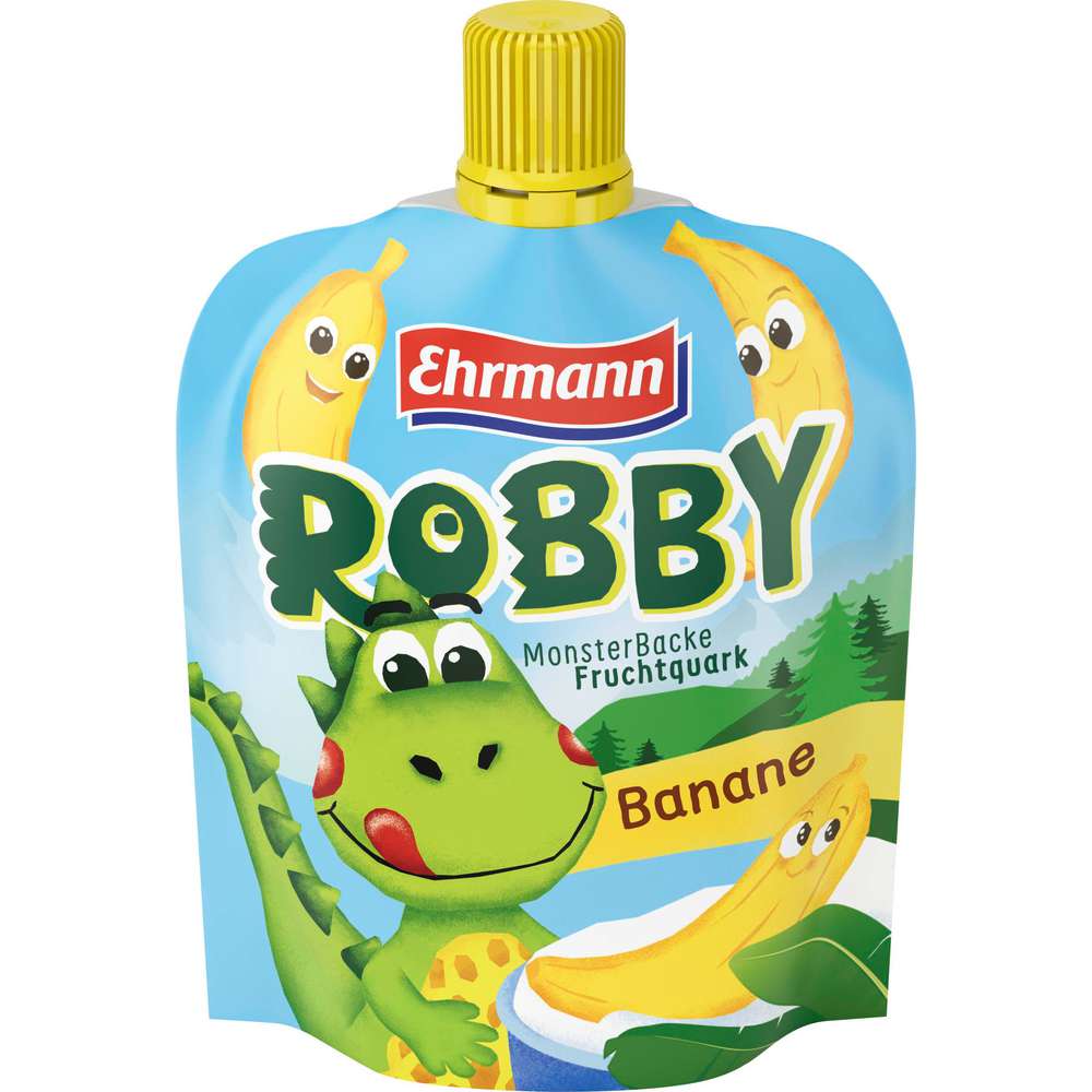 Produktabbildung Ehrmann Monsterbacke Fruchtquark, Banane