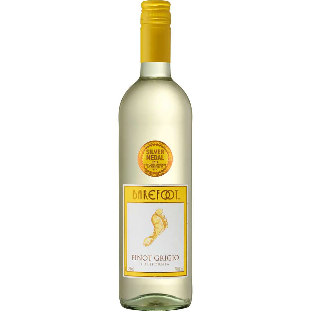 Produktabbildung Barefoot Pinot Grigio, trocken, Weißwein
