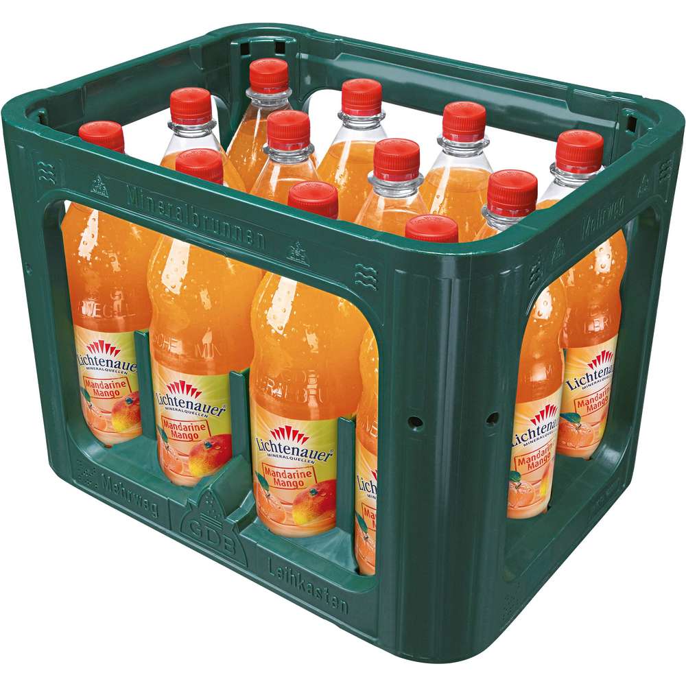 Produktabbildung Lichtenauer Mandarine-Mango-Limonade (12x 1,000 Liter)