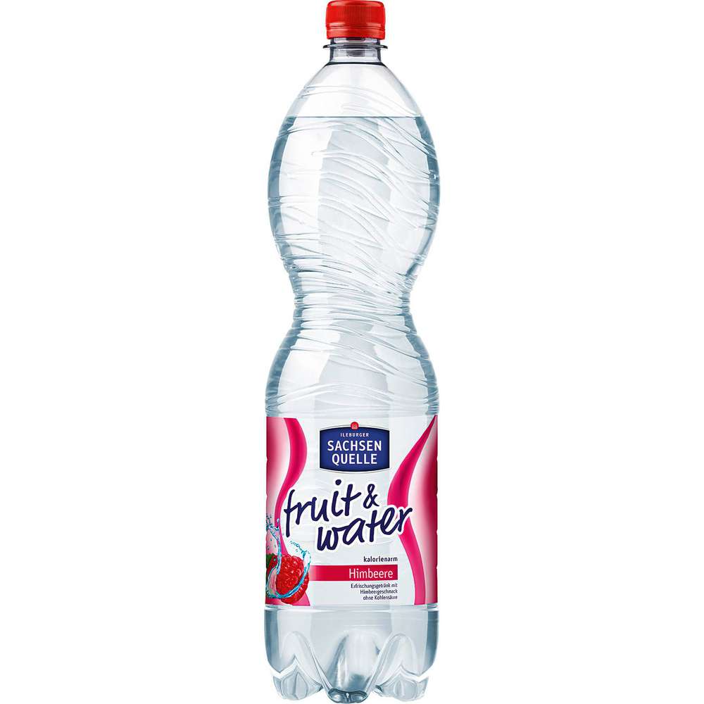 Produktabbildung Ileburger Sachsen Quelle Himbeer-Mineralwasser Fruit & Water, Naturell