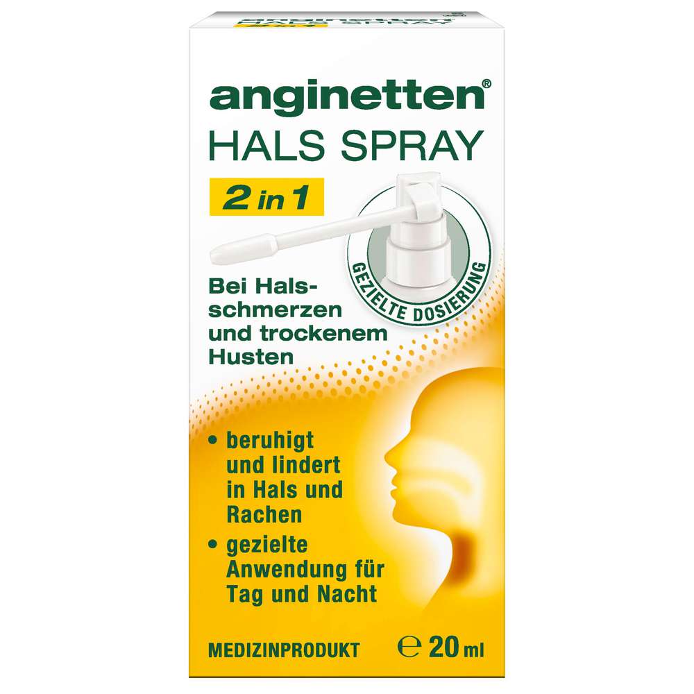 Produktabbildung Anginetten Hals-Spray 2in1