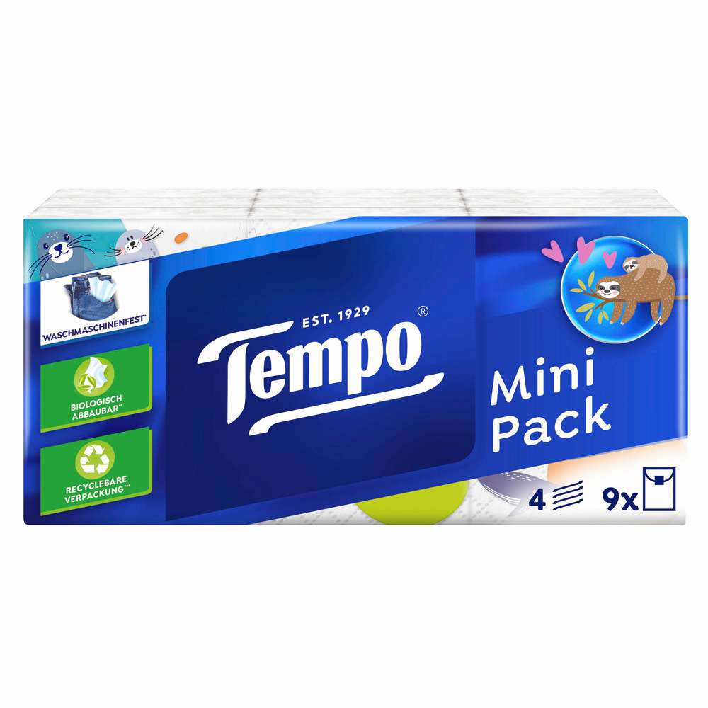 Produktabbildung Tempo Kinder Taschentücher, Mini Pack