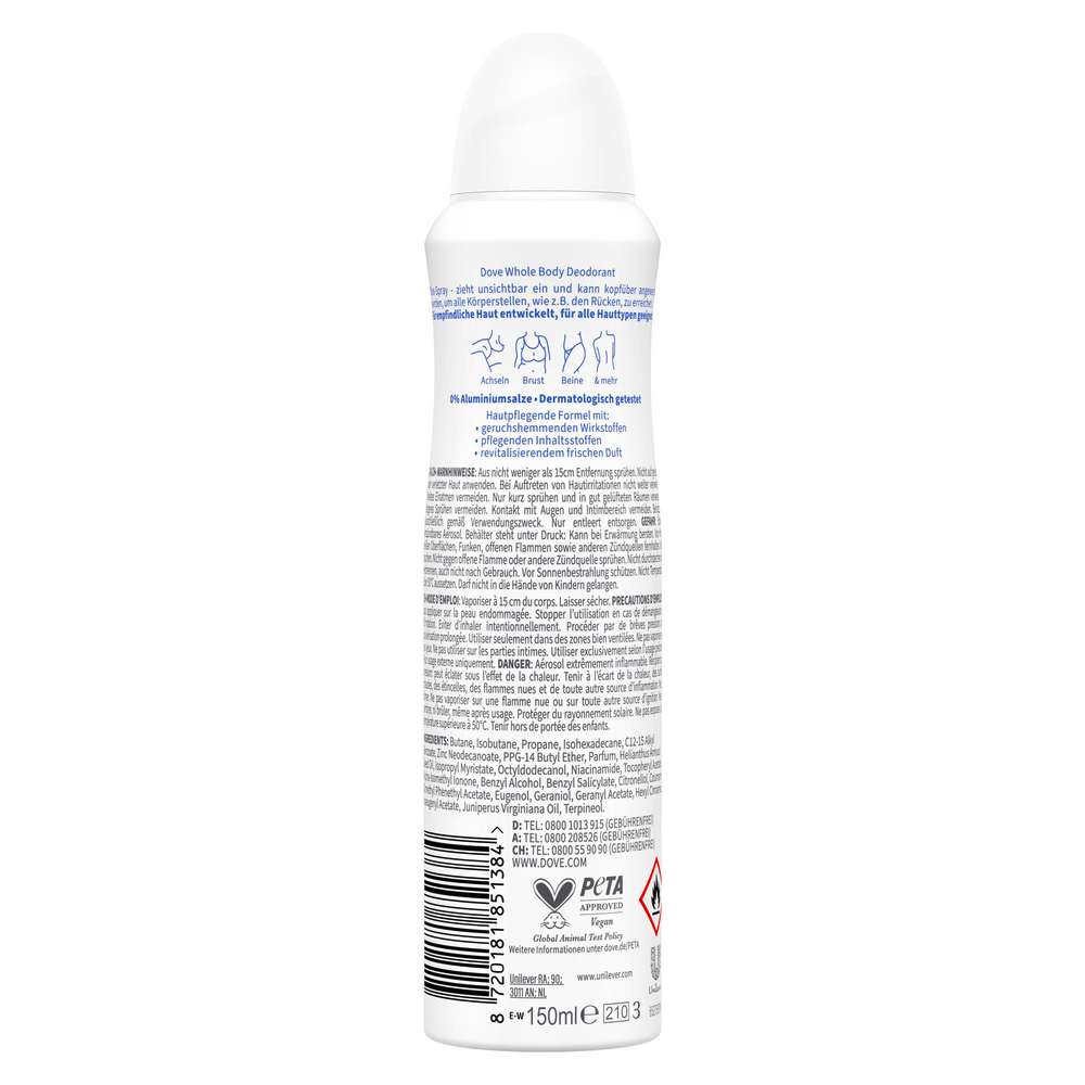 Produktabbildung Dove Deo Spray Whole Body, Original