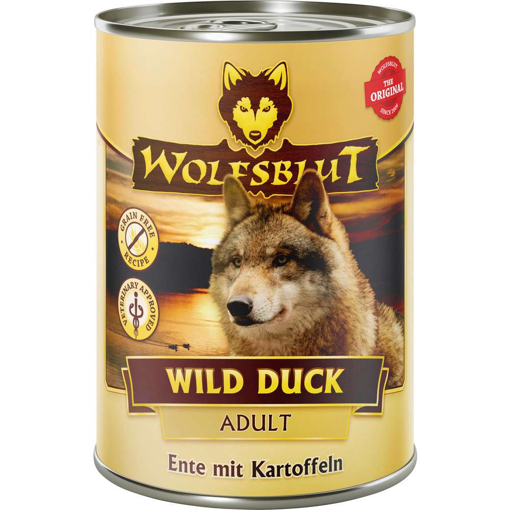 Produktabbildung Wolfsblut Hunde-Nassfutter, Ente/Kartoffel