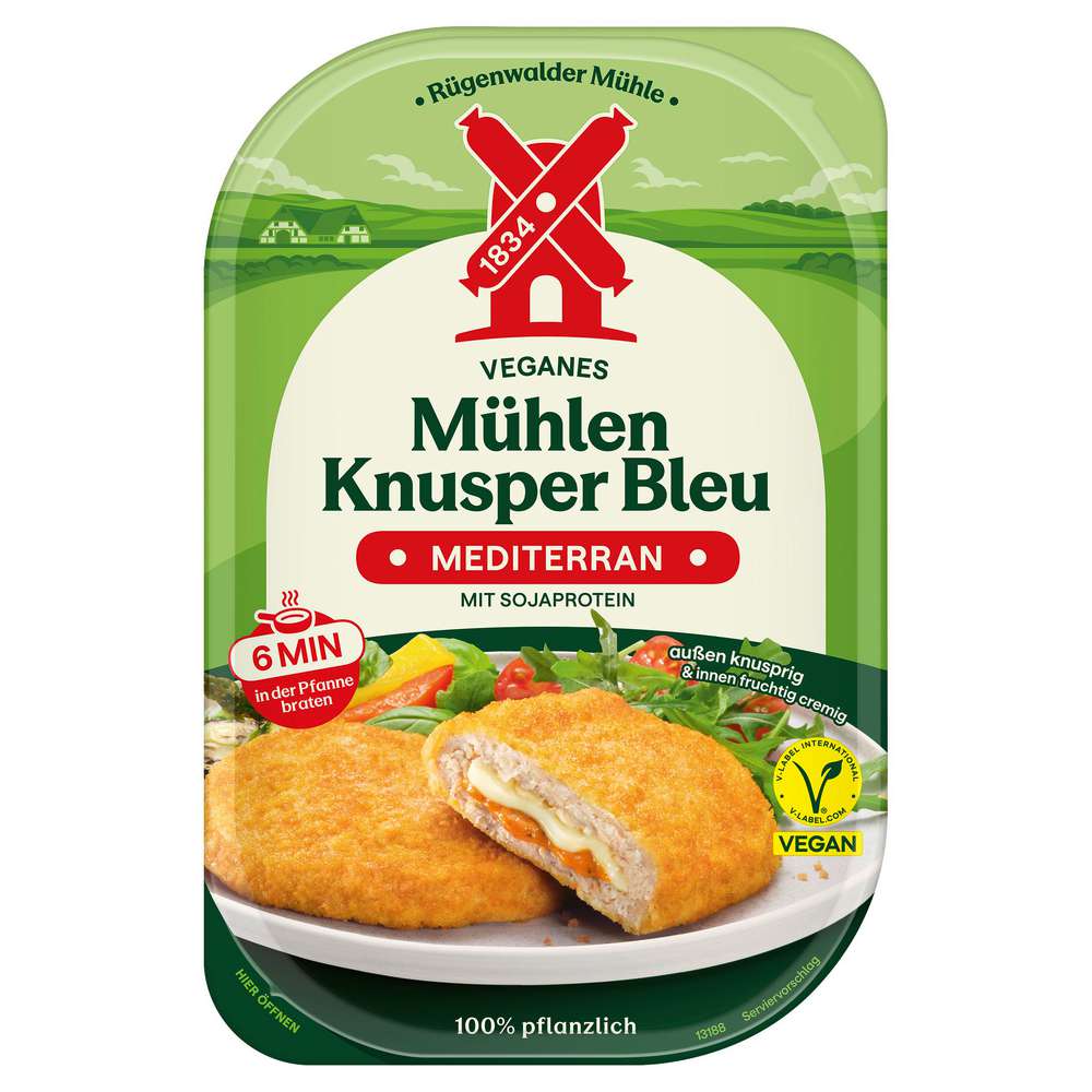 Produktabbildung Rügenwalder Mühle Veganes Cordon Bleu Mediterran