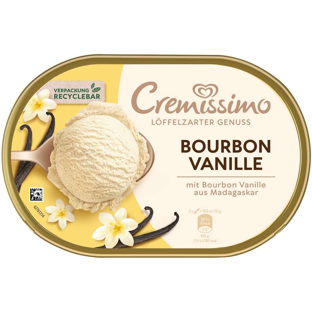 Produktabbildung Langnese Eis Cremissimo, Bourbon Vanille