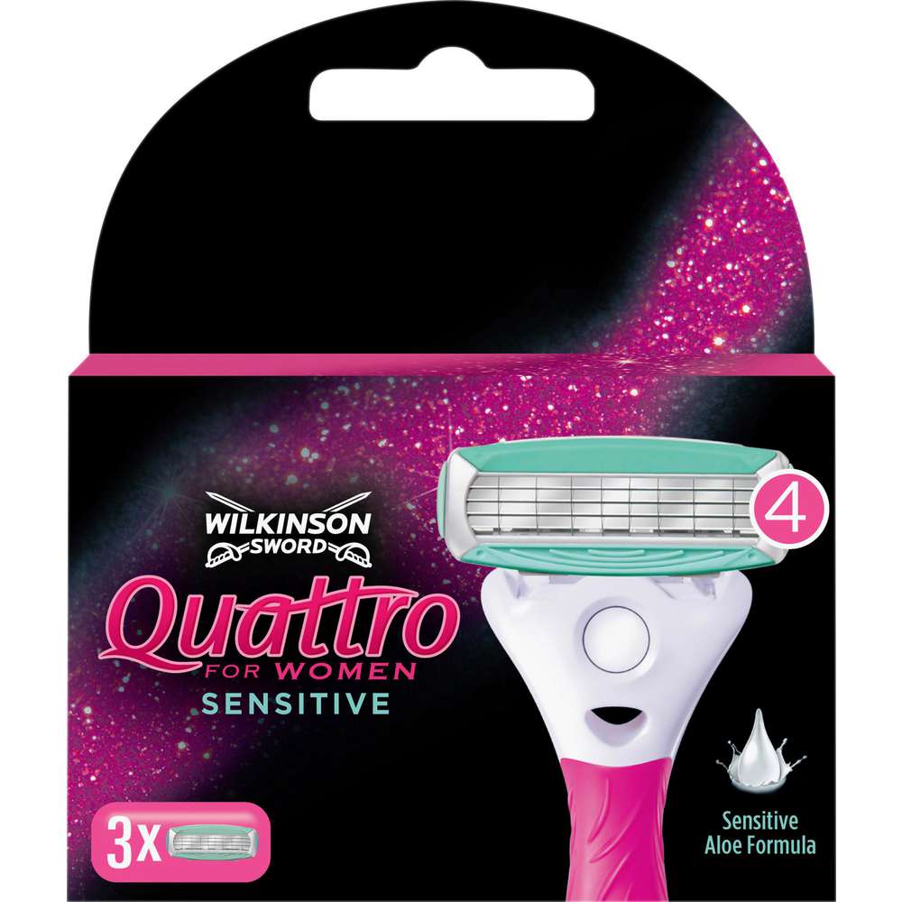 Produktabbildung Wilkinson Rasierklingen Quattro For Women, Sensitive