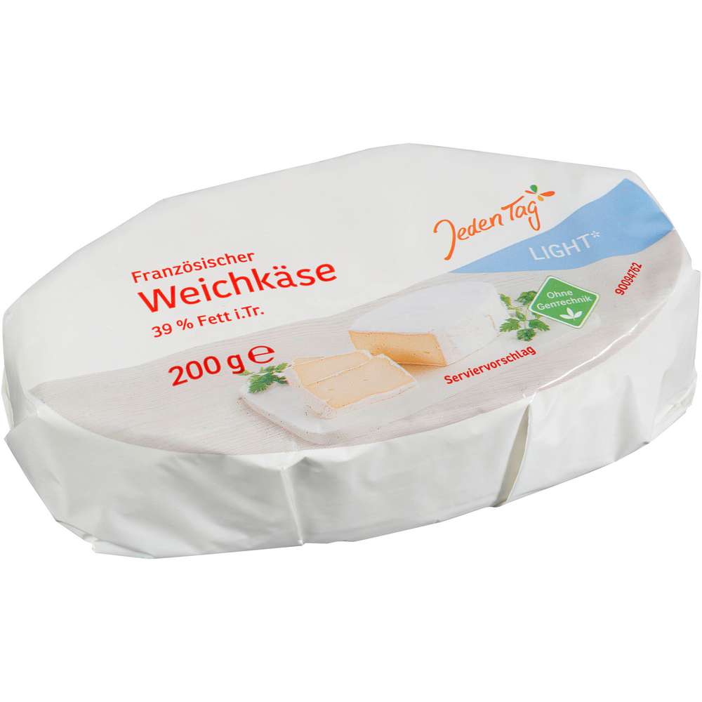 Produktabbildung Jeden Tag Ovaler Weichkäse, leicht