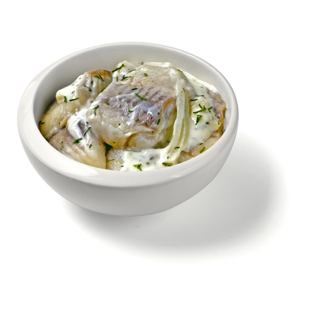Produktabbildung keine Marke Heringshappen in Dillcreme, 100 g