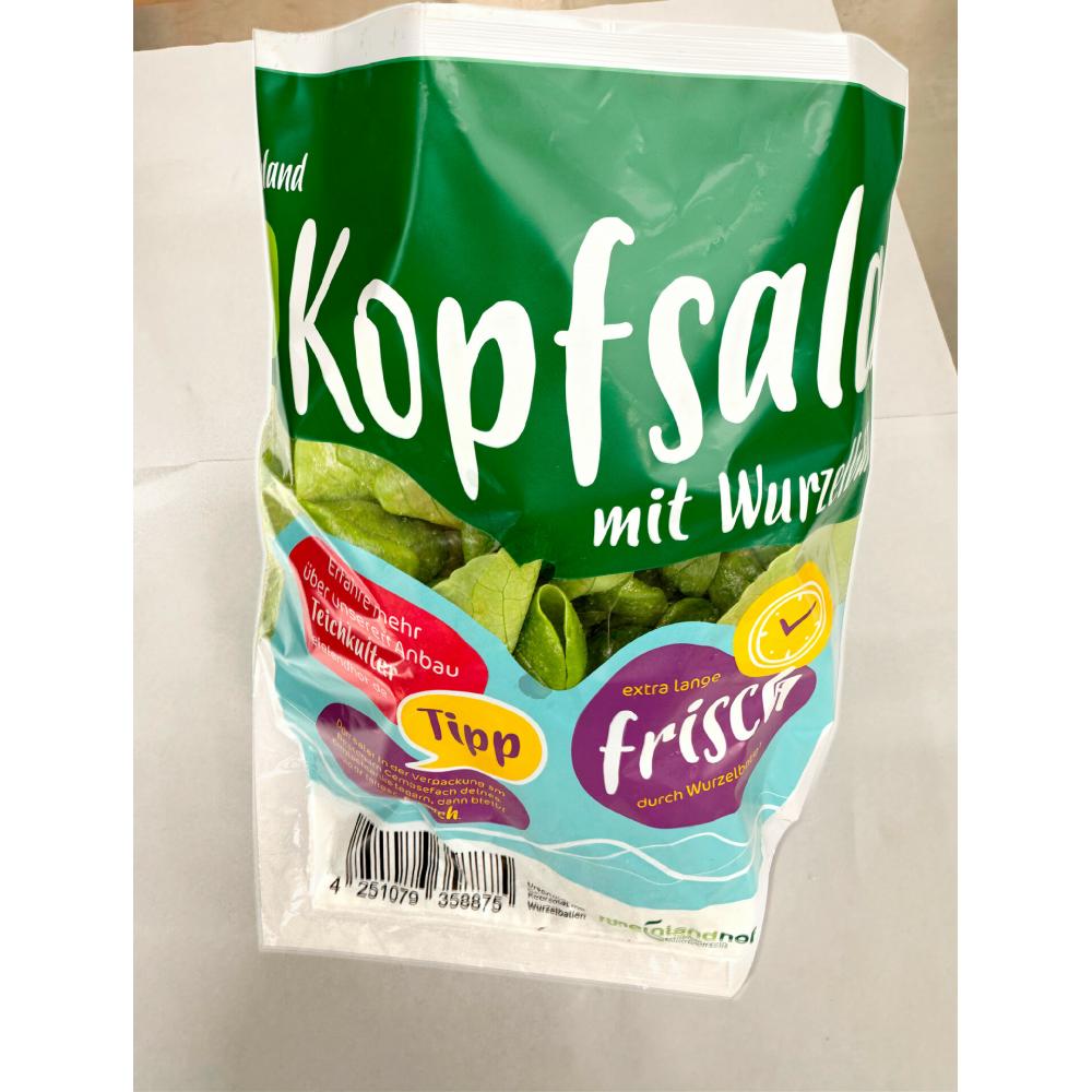 Produktabbildung keine Marke Wurzelsalate „Kopfsalat“ im Beutel, je Stück