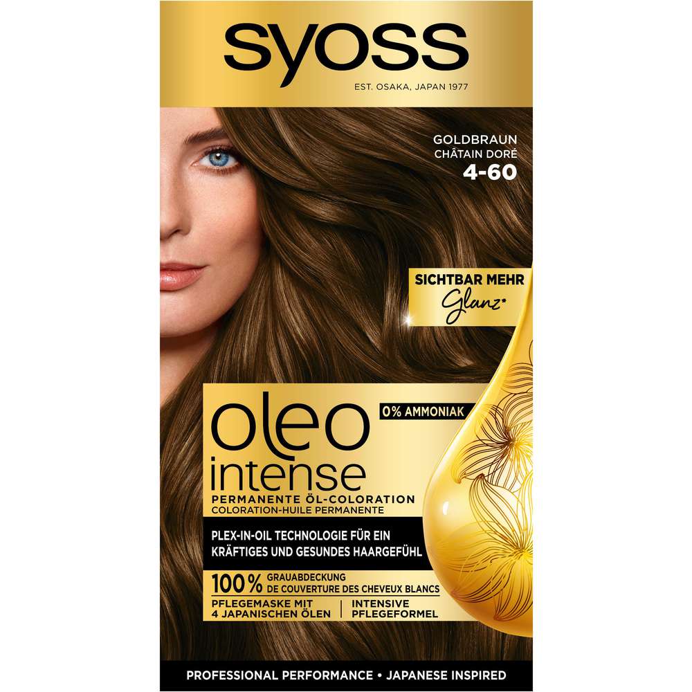 Produktabbildung Syoss Haarfarbe Oleo, 4-60 Goldbraun