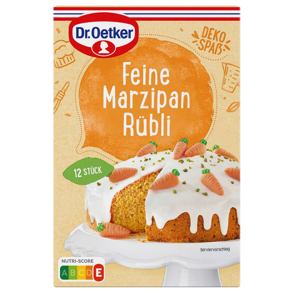 Produktabbildung Dr. Oetker Feine Marzipan Rübli