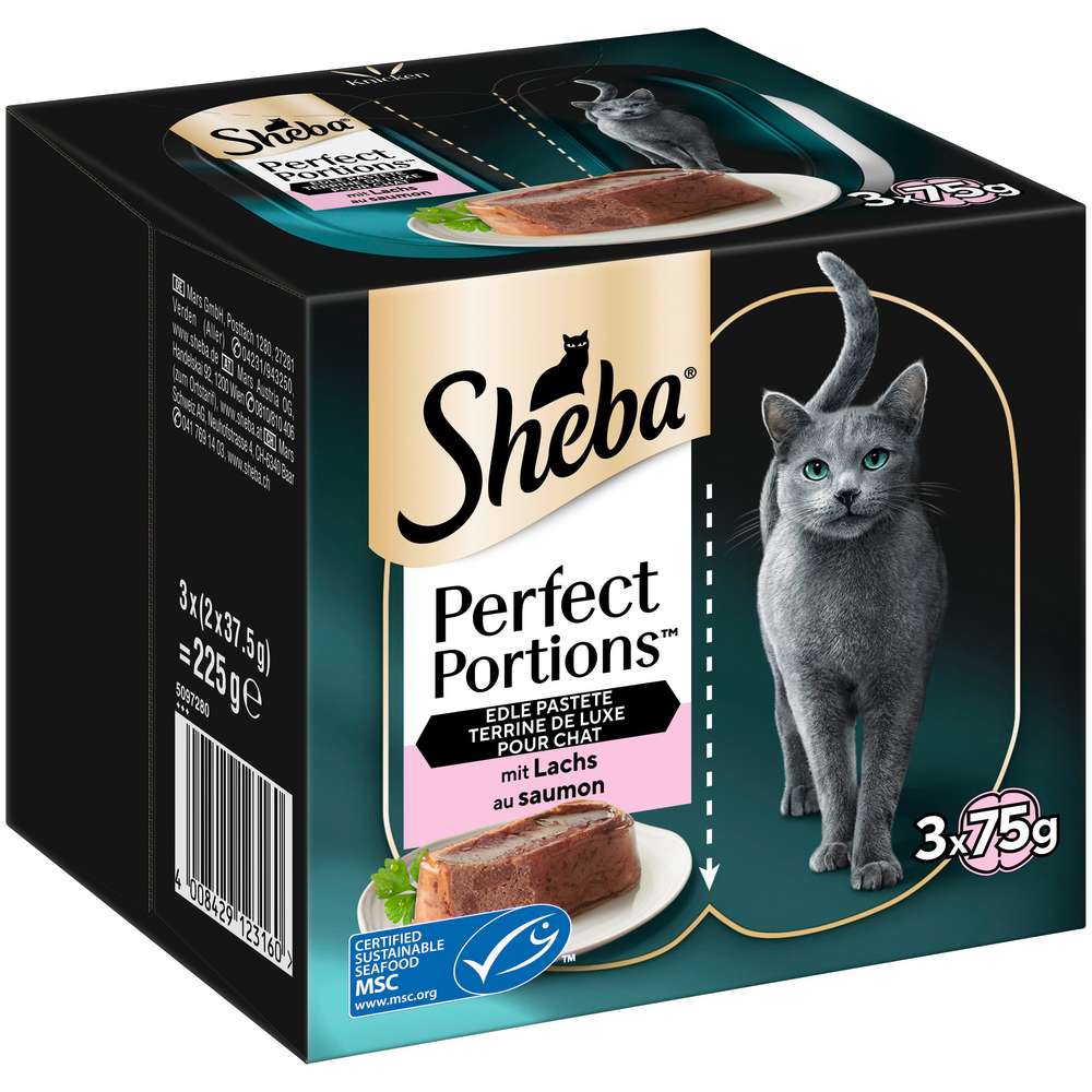 Produktabbildung Sheba Katzen-Nassfutter Perfect Portions, Lachs