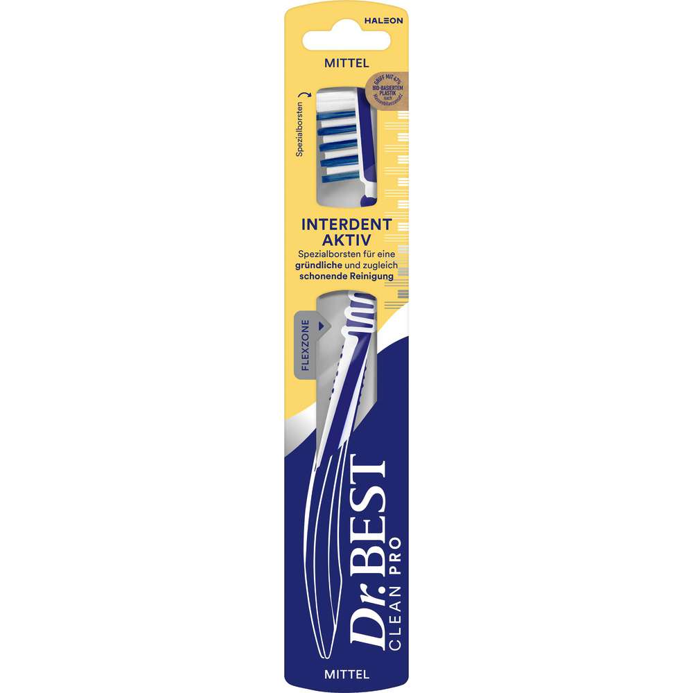 Produktabbildung Dr.Best Zahnbürste Premium, InterdentAktiv, Mittel