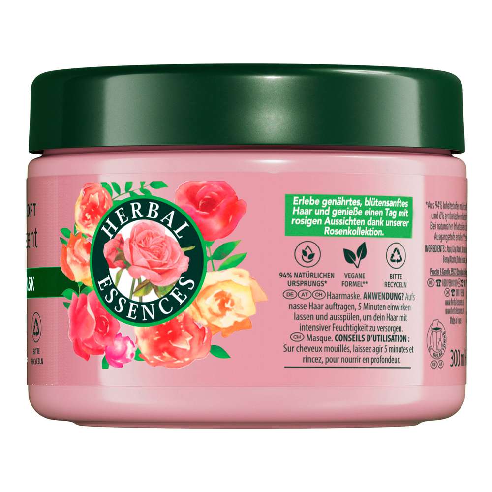 Produktabbildung Herbal Essences Haarmaske Blütensanft, Rosenduft