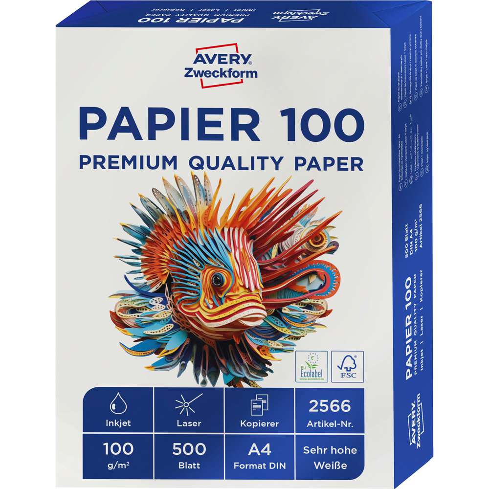 Produktabbildung Avery Zweckform Kopierpapier A4