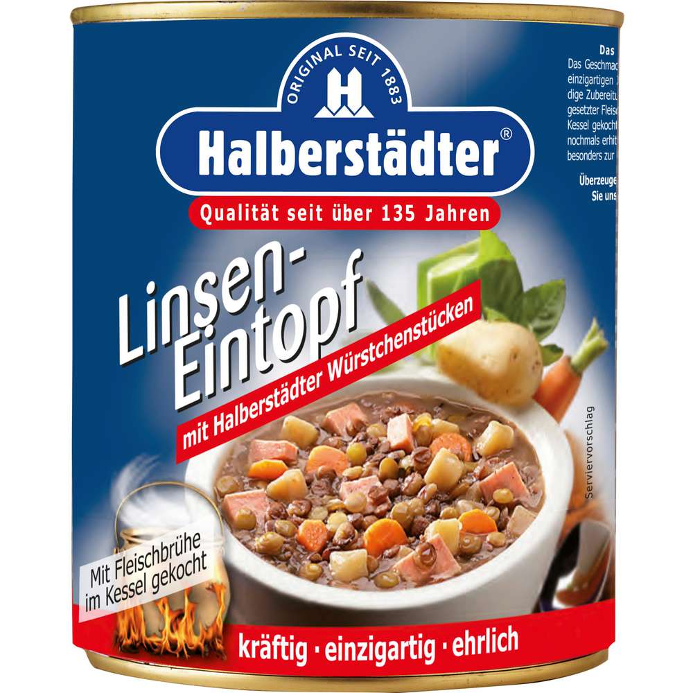 Produktabbildung Halberstädter Linseneintopf