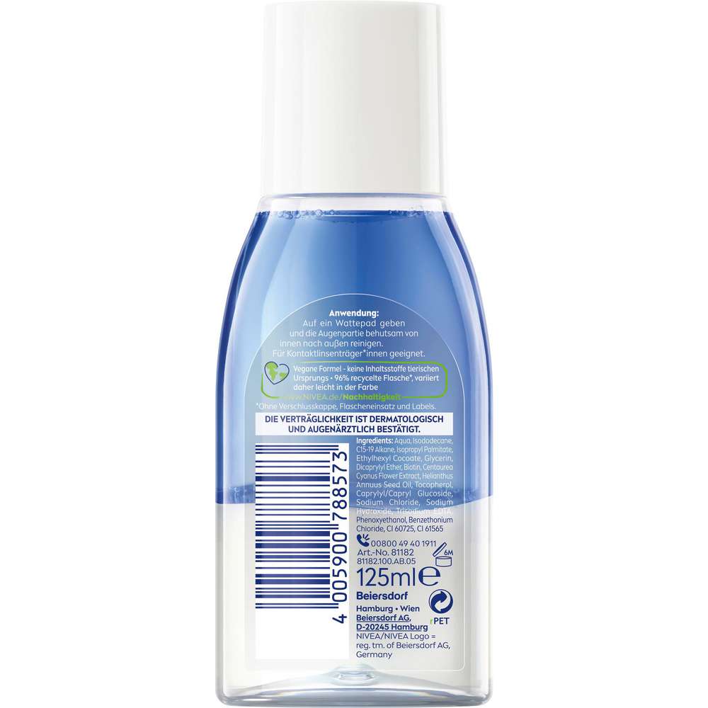 Produktabbildung Nivea Sanfter Augen Make-Up Entferner, für die sensible Augenpartie