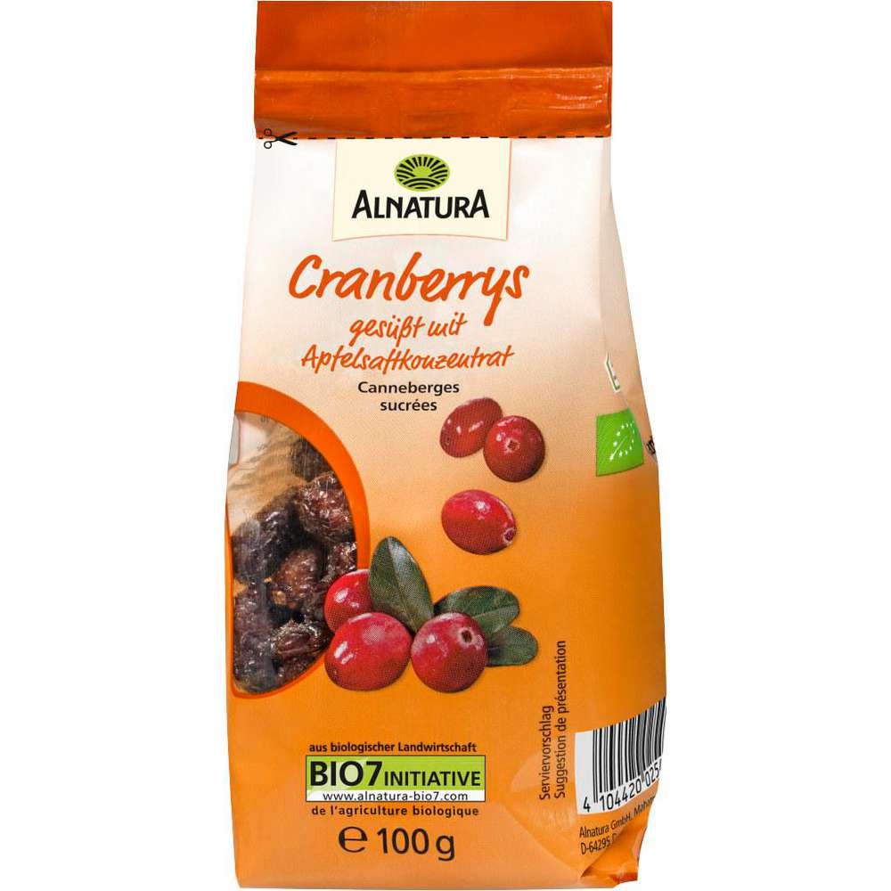 Produktabbildung Alnatura Bio Cranberrys, gesüßt