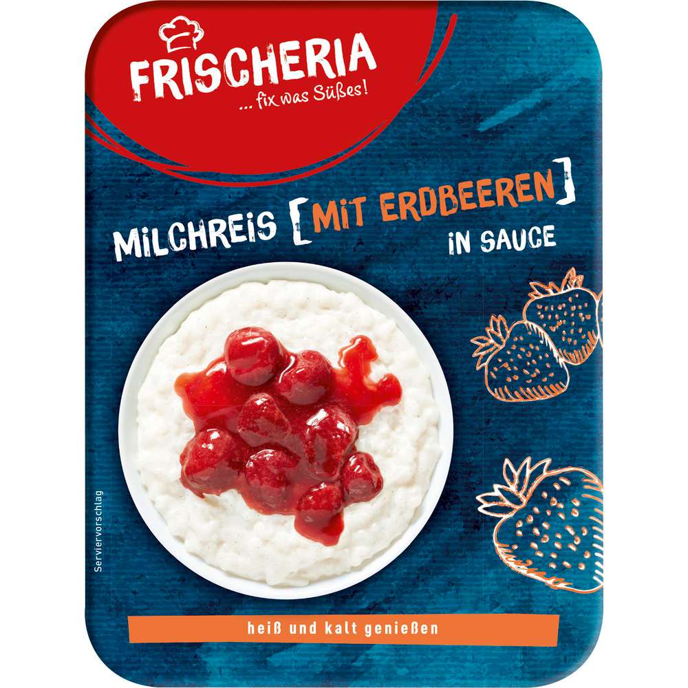 Produktabbildung Frischeria Milchreis mit Erdbeeren