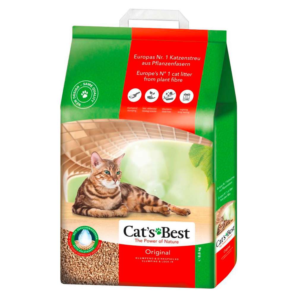 Produktabbildung Cat's Best Katzen-Streu aus Naturfasern, klumpend