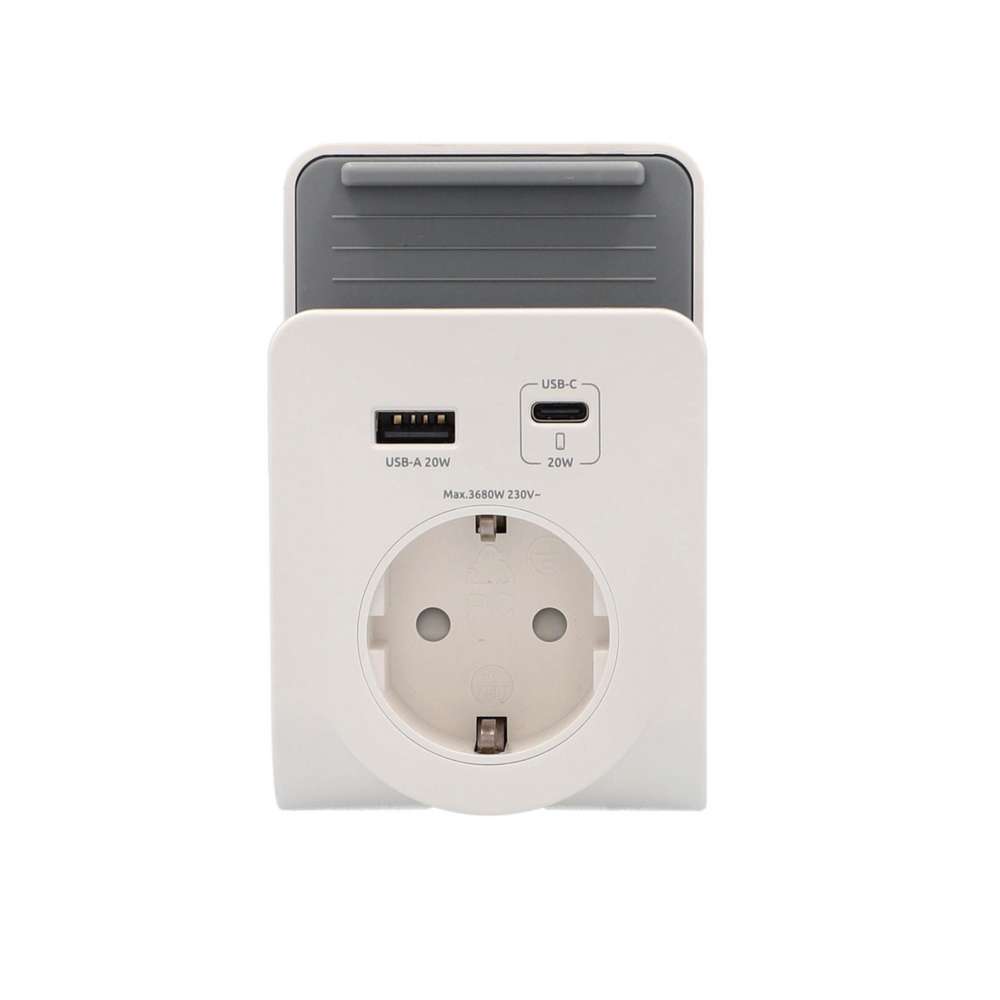 Produktabbildung Unitec Zwischenstecker mit USB A+C