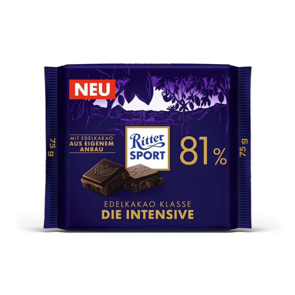 Produktabbildung Ritter Sport Tafelschokolade, Die Intensive 81%