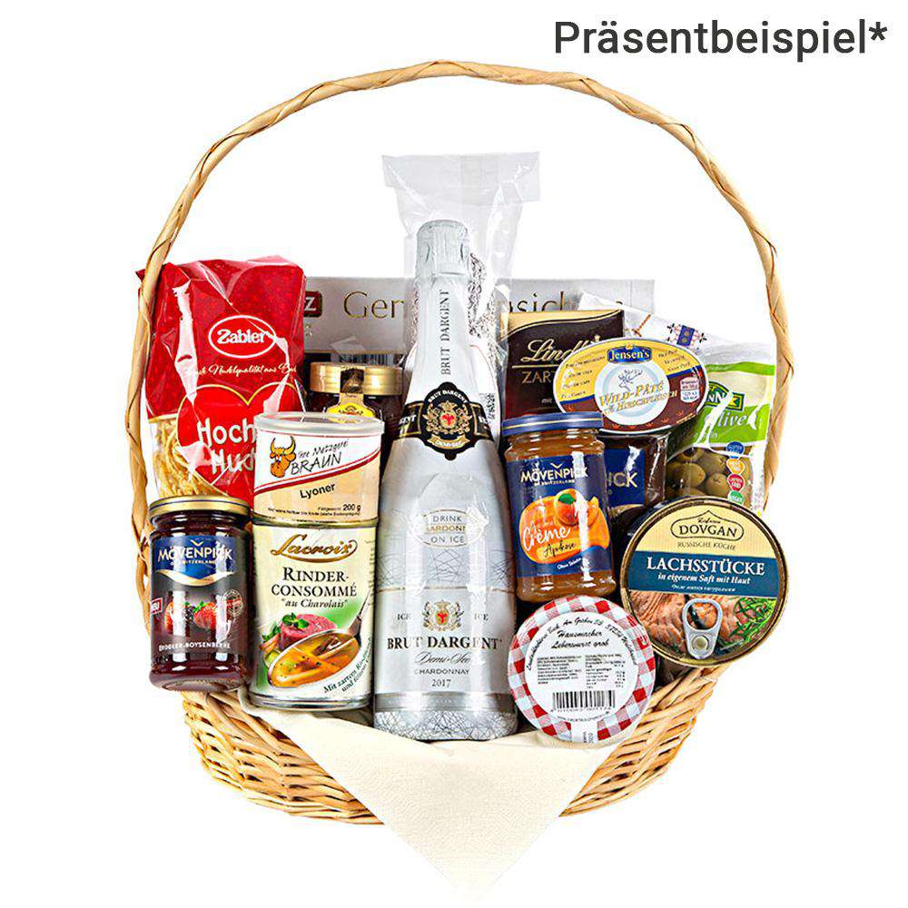 Produktabbildung keine Marke Präsentkorb gemischt mit Alkohol