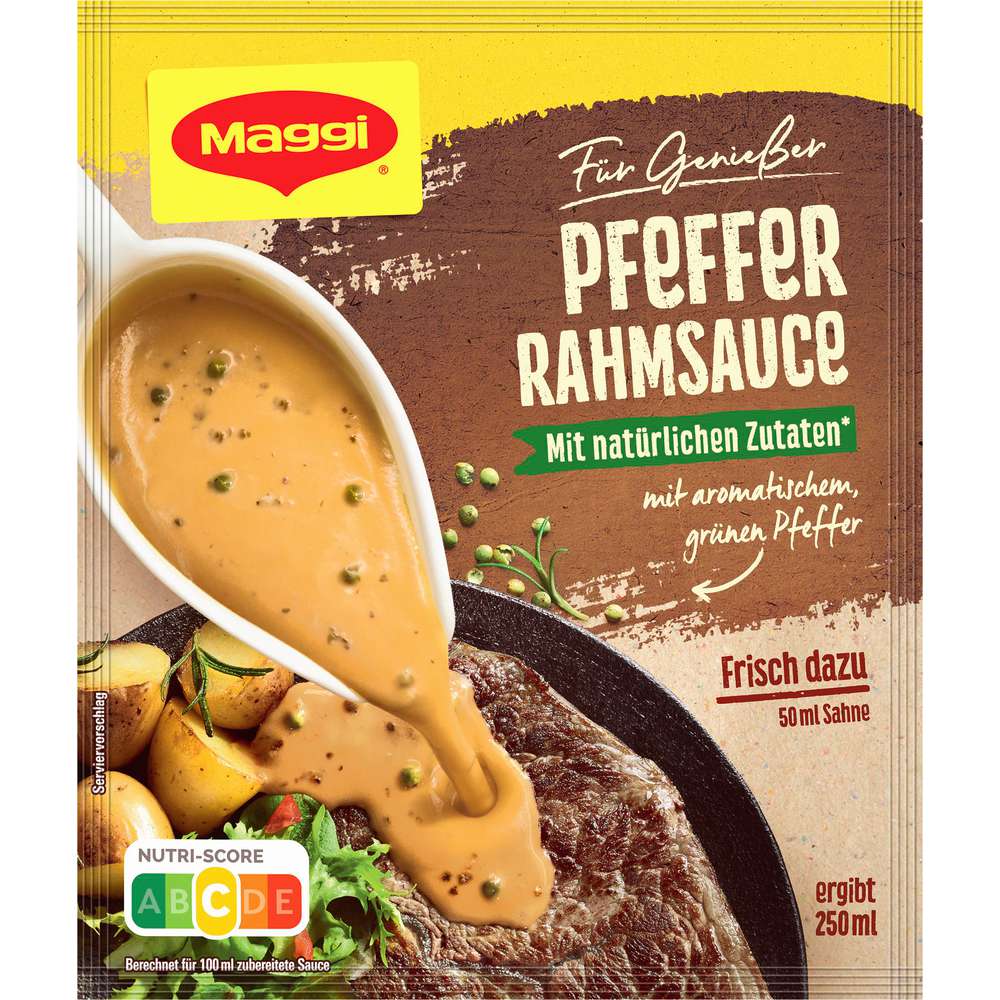 Produktabbildung Maggi Genießer Sauce, Pfeffer Rahm