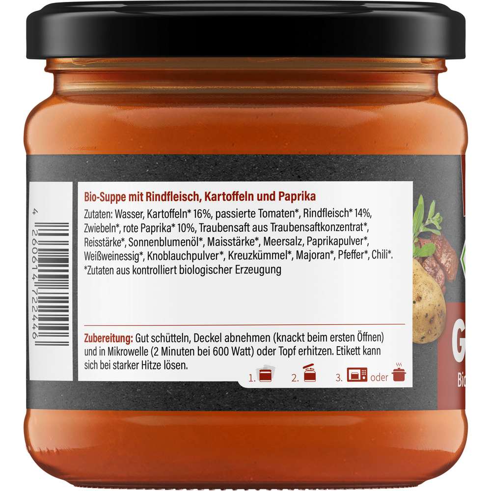 Produktabbildung Little Lunch Gulaschsuppe