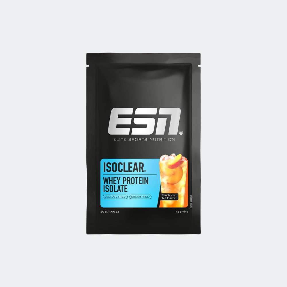 Produktabbildung ESN Isoclear Whey Protein Pulver, Peach Iced Tea