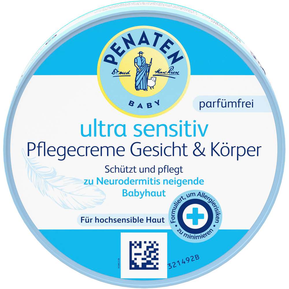 Produktabbildung Penaten Baby Pflegecreme Gesicht & Körper, ultra sensitiv