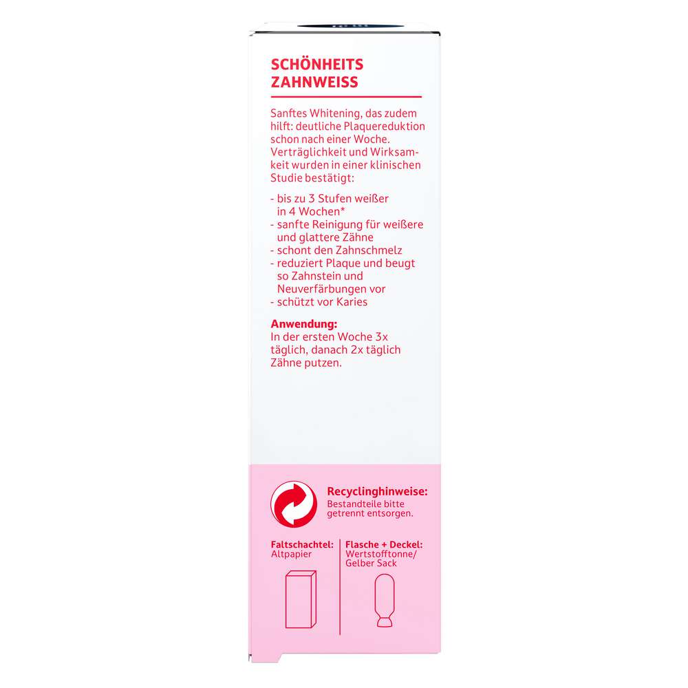Produktabbildung Perlweiss Zahncreme Schönheits Zahnweiss