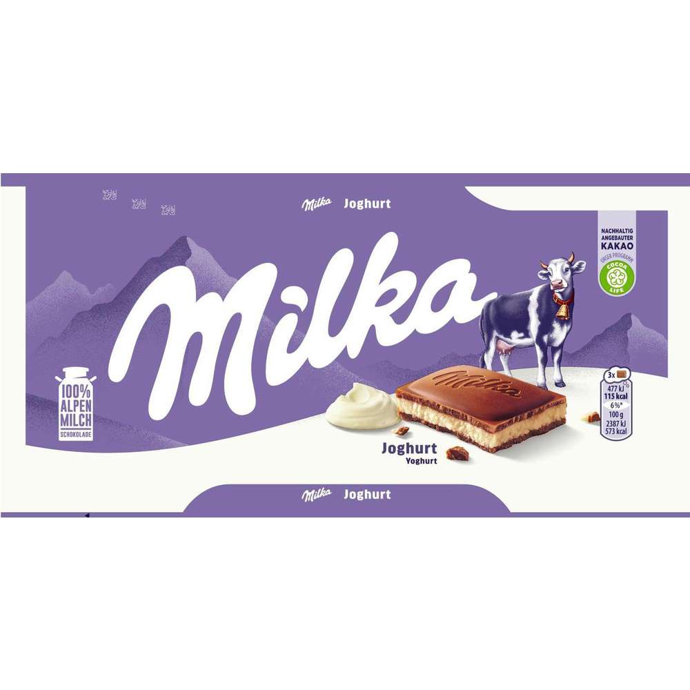 Produktabbildung Milka Tafelschokolade, Joghurt