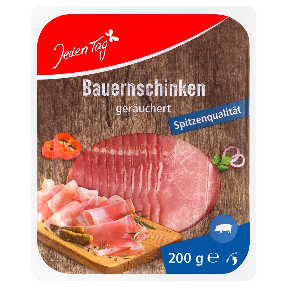 Produktabbildung Jeden Tag Bauernschinken, geräuchert