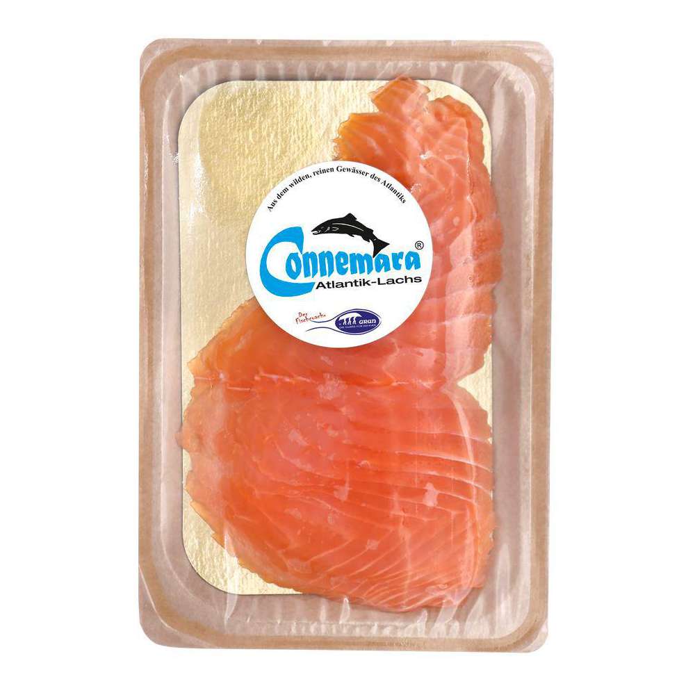 Produktabbildung Abrahams Connemara Räucherlachs, in Scheiben