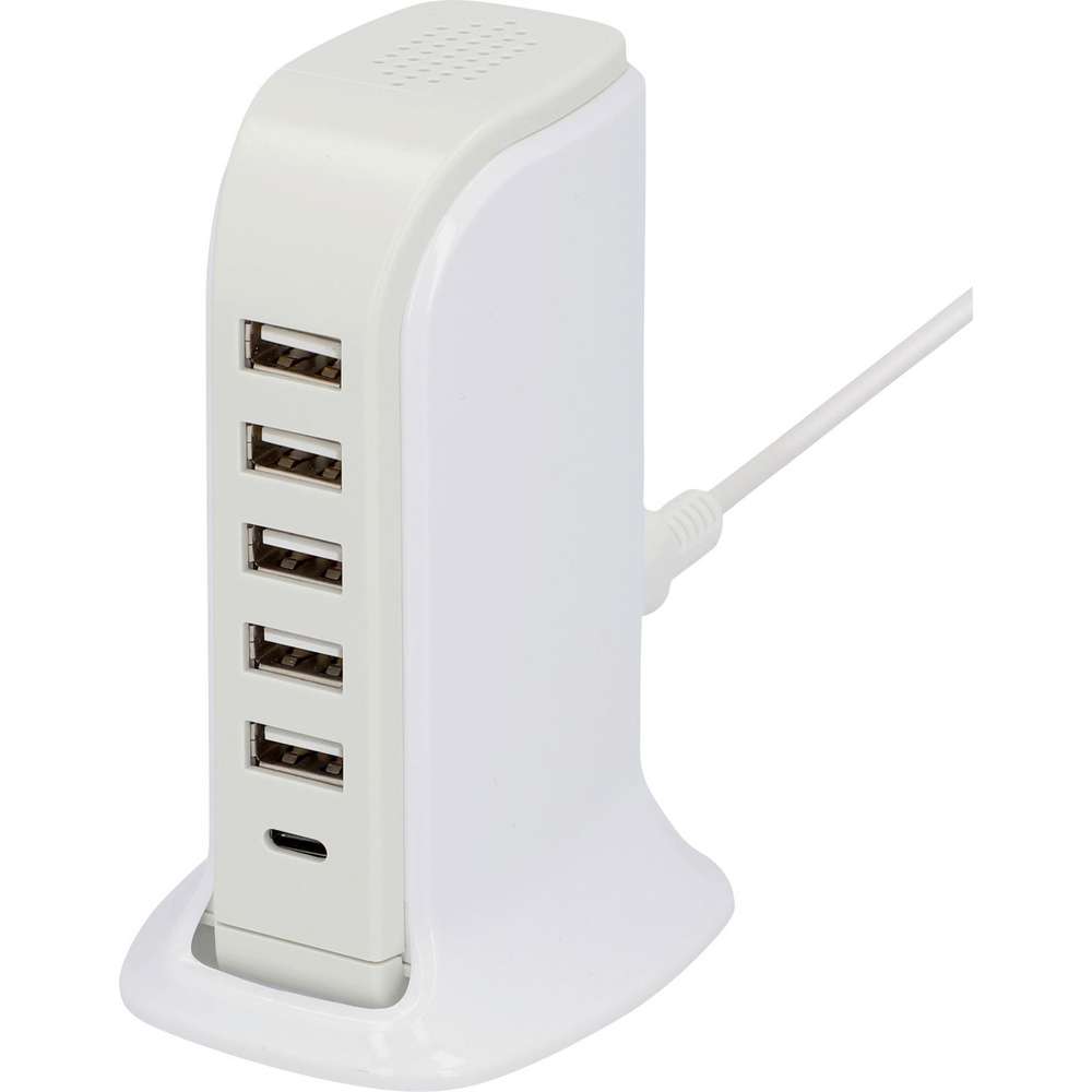 Produktabbildung EVB Ladestation 6-Port USB UNITEC