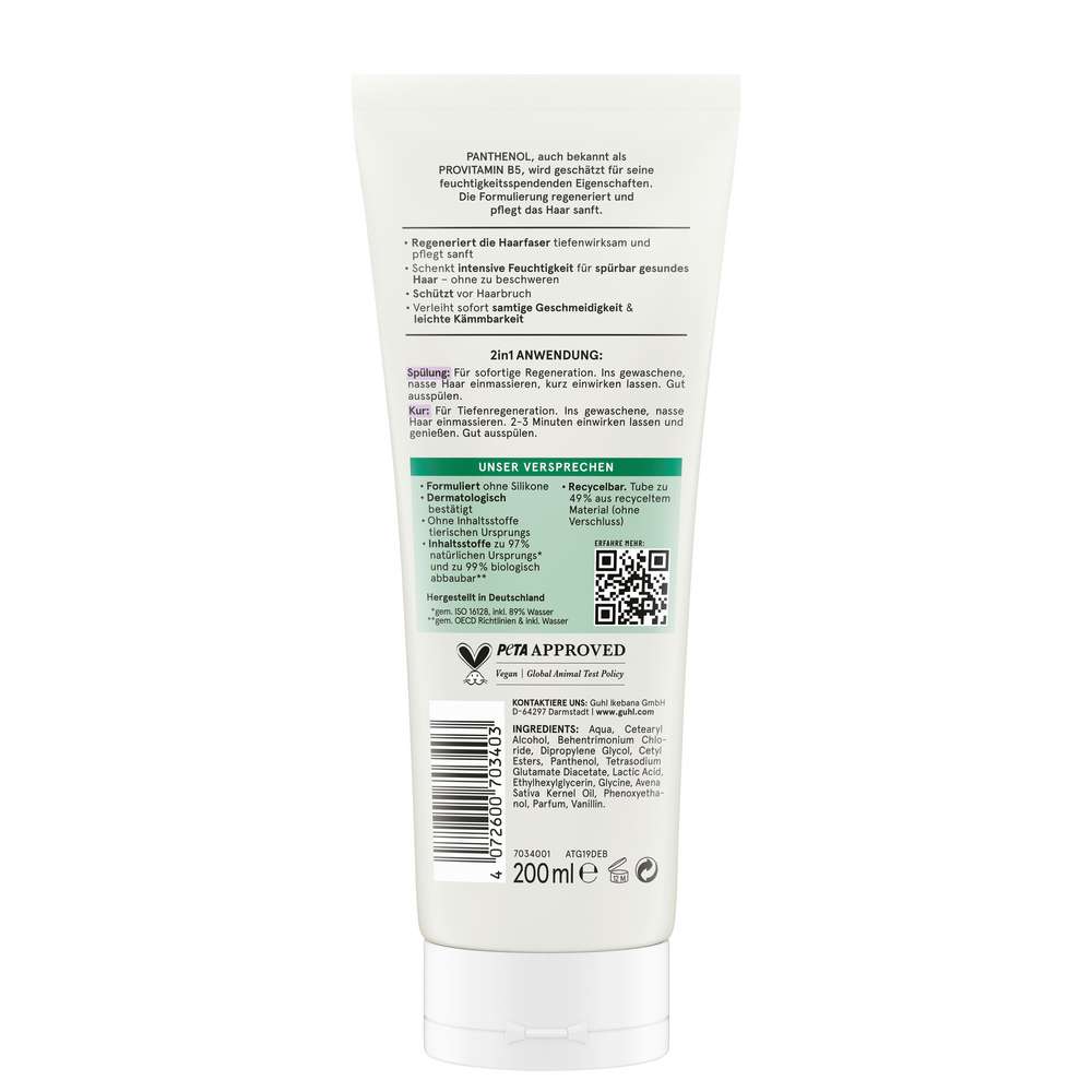 Produktabbildung Guhl Spülung + Kur 2in1 , Panthenol + Reparatur