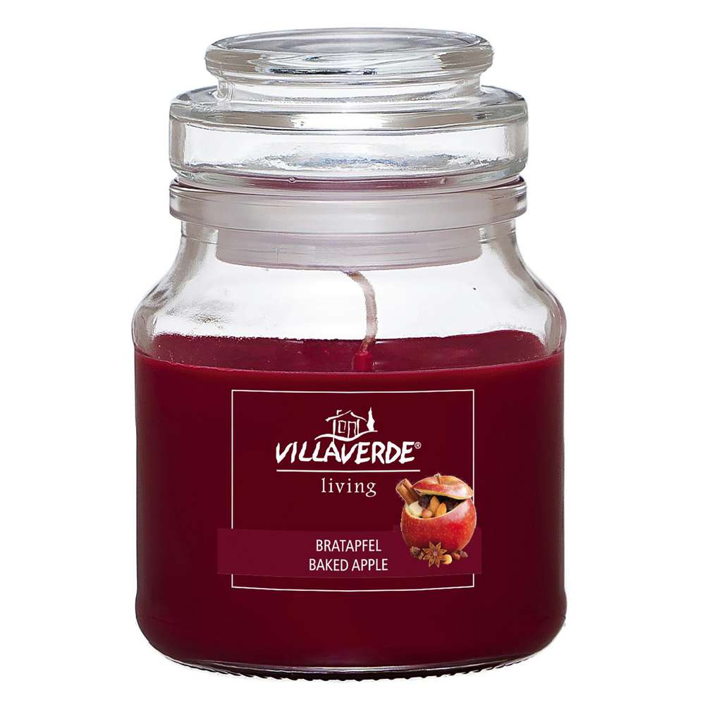 Produktabbildung Villa Verde Duftkerze im Glas, Bratapfel