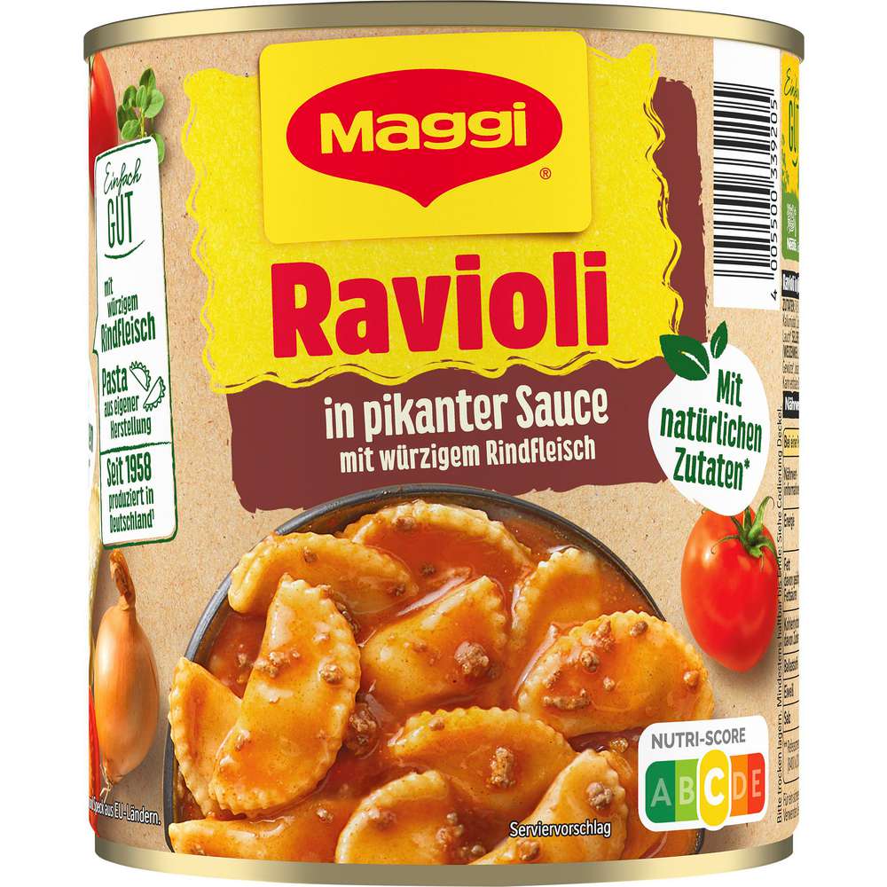 Produktabbildung Maggi Ravioli, Pikant
