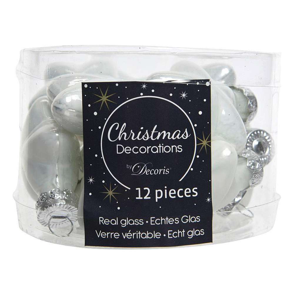 Produktabbildung Kaemingk Weihnachts-Stern, Glas, Weiß, 4x4,5cm
