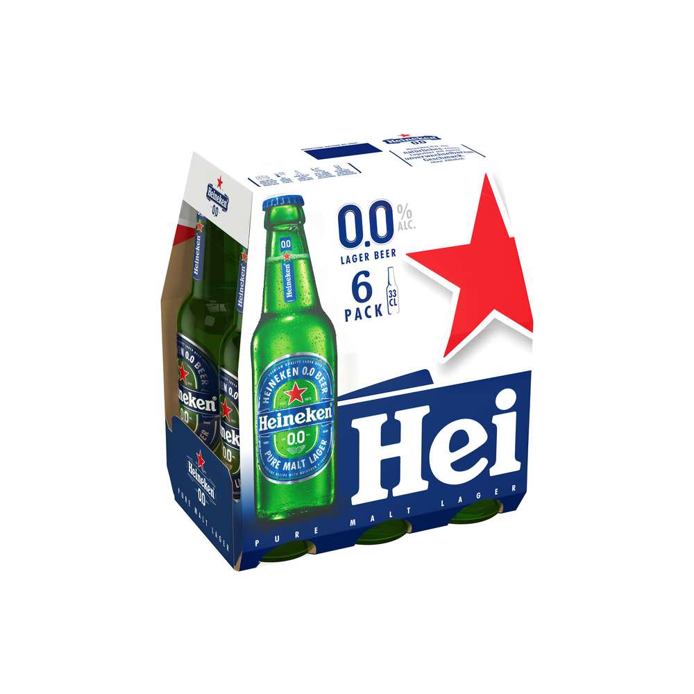 Produktabbildung Heineken Premium Lagerbier, alkoholfrei (6x 0,330 Liter)