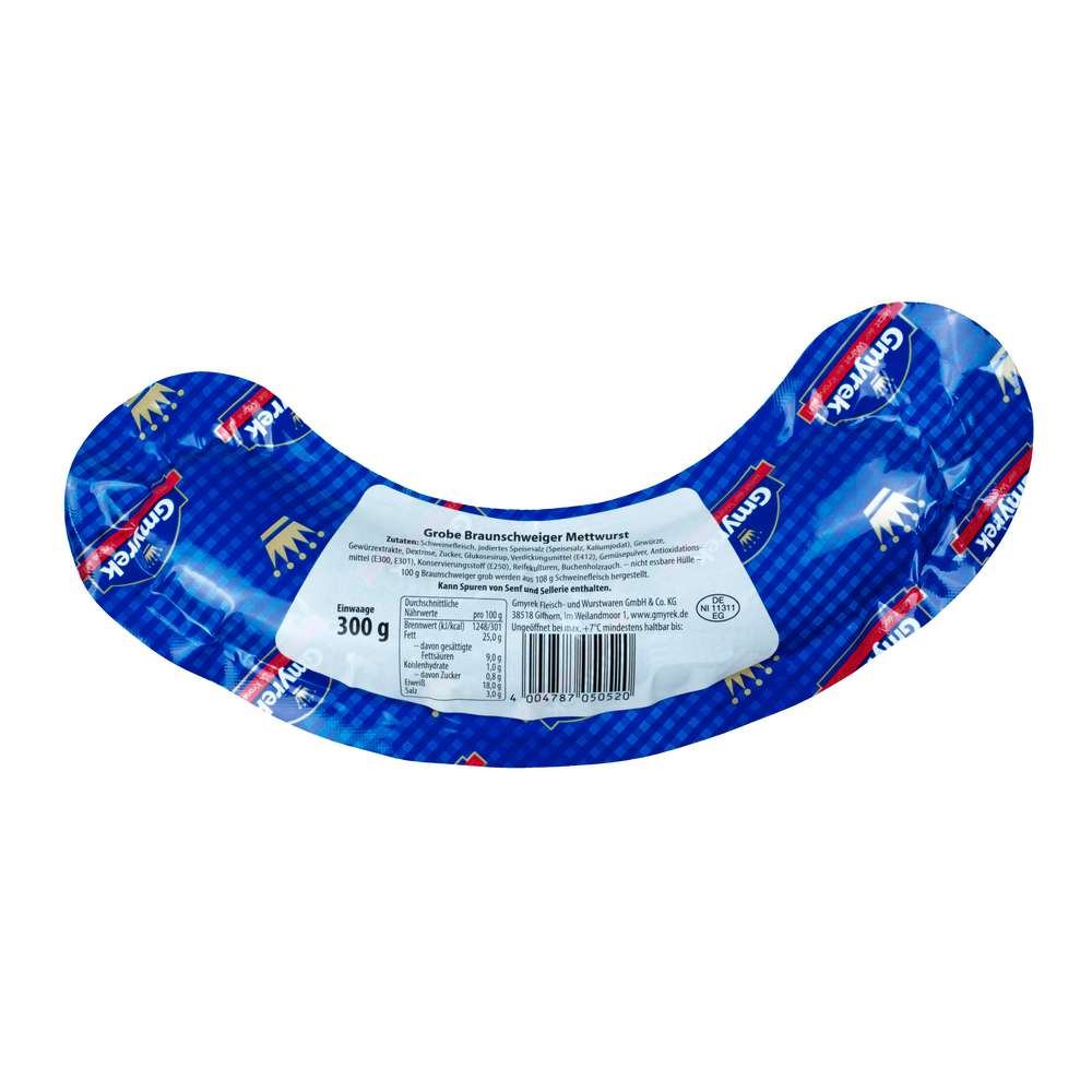 Produktabbildung Gmyrek Braunschweiger grob