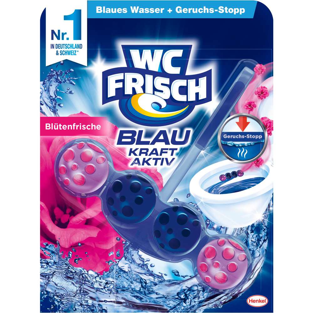 Produktabbildung WC Frisch WC Kraft-Aktiv Blauspüler, Blütenfrische