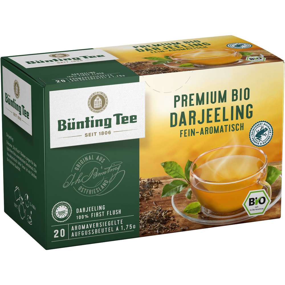 Produktabbildung Bünting Tee Bio Schwarztee, Darjeeling