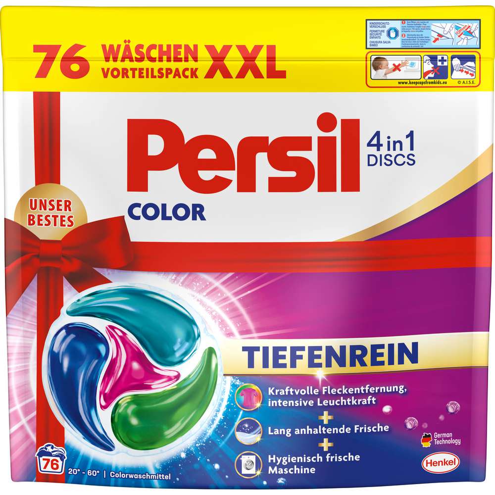 Produktabbildung Persil Color-Waschmittel, 4in1 Discs
