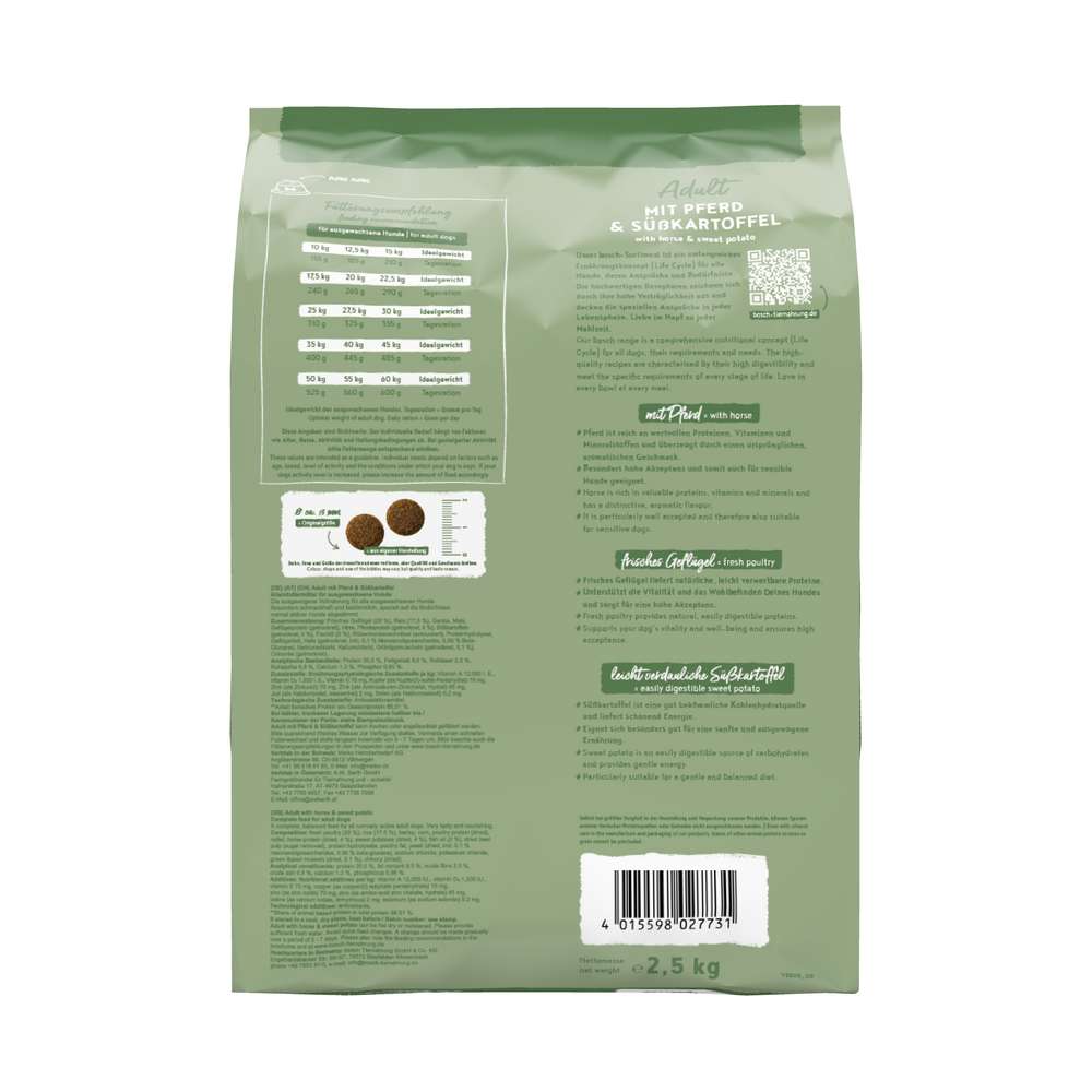 Produktabbildung Bosch Hunde-Trockenfutter, Pferd/Süßkartoffel