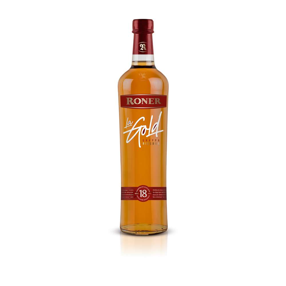 Produktabbildung Roner Grappa La Gold, 40 %